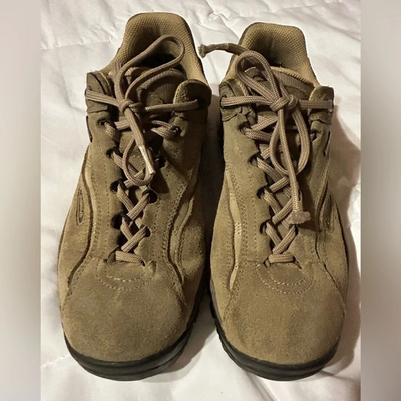 Asolo Gore-Tex beige Leather Lace up Hiking Shoes sneakers 7.5 - Picture 4 of 9